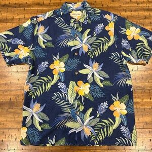 Tommy Bahama Short Sleeve Hawaiian Button Down Mens Medium
